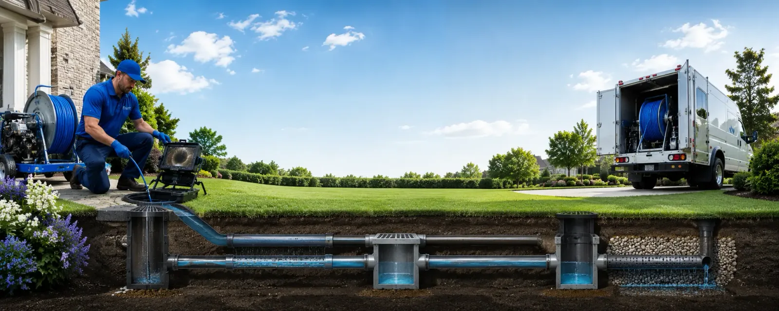 Outdoor drain cleaning information for Mozelle, KY